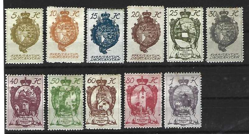 Liechtenstein -Short Set of  stamps - 1920