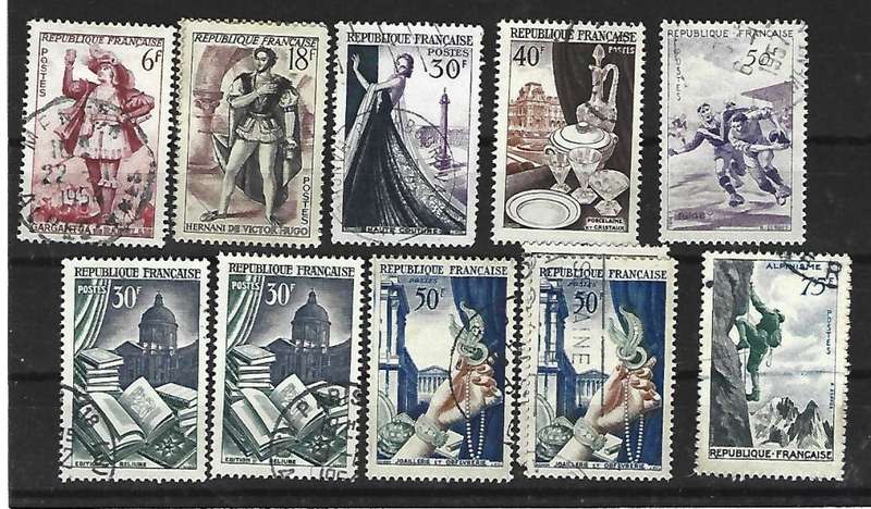France -Set of  stamps - used