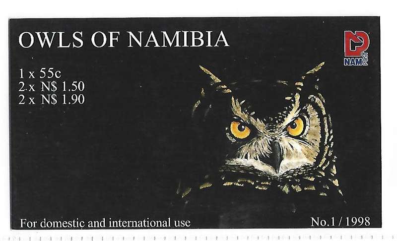 Namibia - SACC 251 - Owls- booklet 10 - Complete