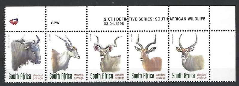 RSA 6th definitive - SACC 1089-93 - Additional values to series - **Mint