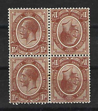 RSA - Union - SACC 4B - Variety - Tete-beche block of 4