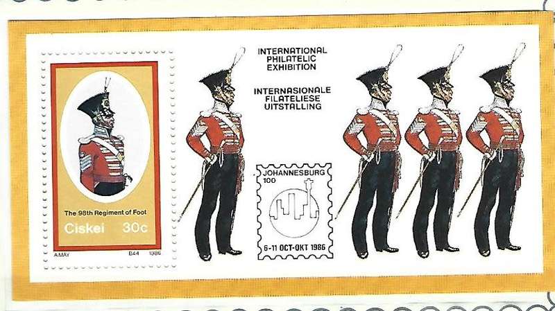 Ciskei Mini sheet - SACC 101a - Military uniforms- **mint