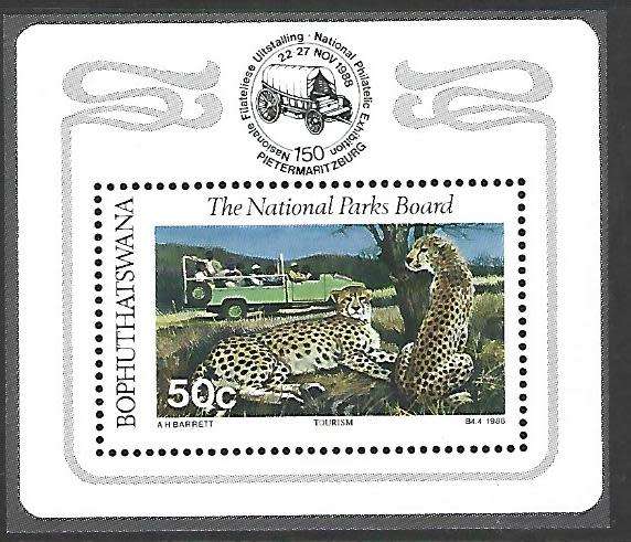 Bophuthatswana Mini sheet - SACC 205a - Parks Board- **mint