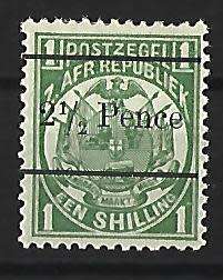 Z.A.R. 2nd republic- SACC 204 - mint hinged - Overprint