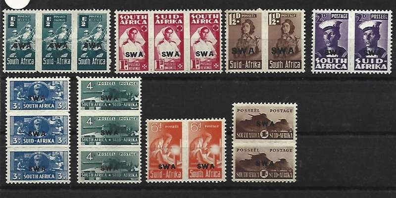 SWA- SACC 149-156 - War effort -  mint hinged
