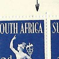 RSA - SACC 129a - U.P.U. - Variety - 3d serif on `C`