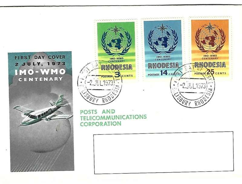 Rhodesia FDC - World Meteorological Organisation