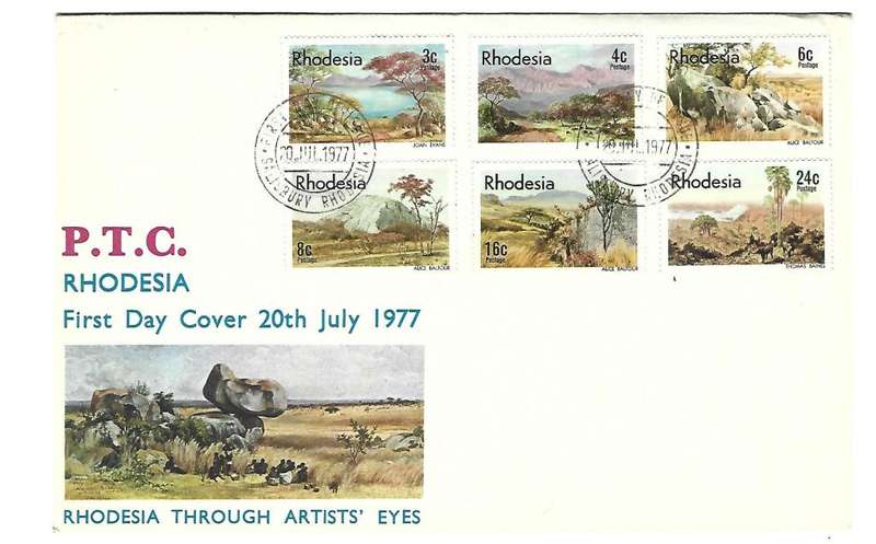 Rhodesia FDC - Artist of Rhodesia