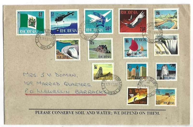 Rhodesia FDC - Decimal Definitive Issue