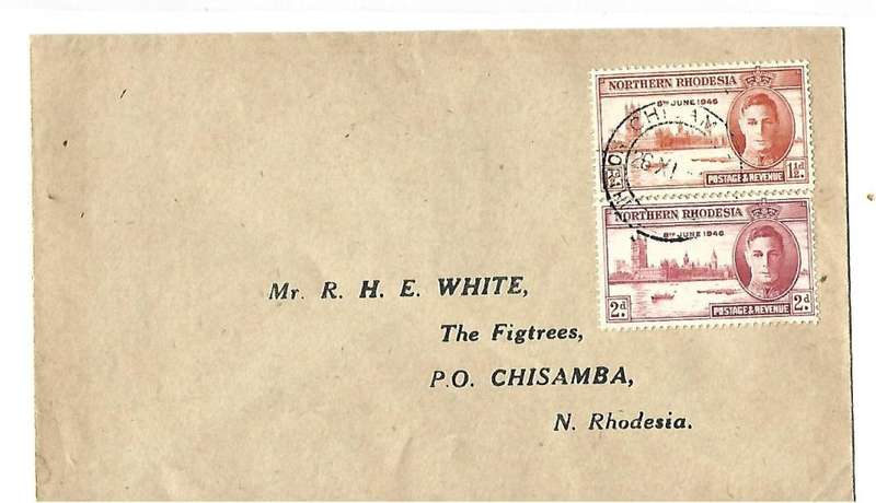 Northern Rhodesia  FDC - Victory Issue