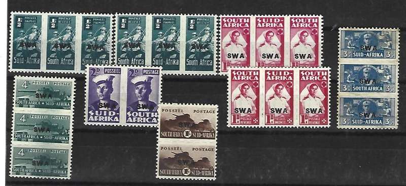 SWA -SACC 149-156 - War effort - mint hinged