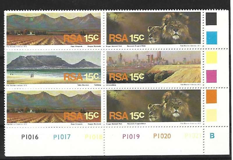 RSA -SACC 393-396 - Tourism- Variety - Hole in mountain