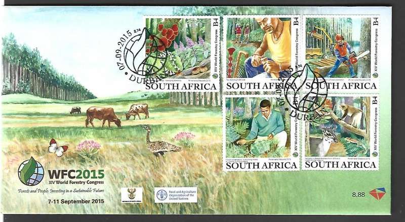 RSA FDC - 8.88 - World Forestry Congress - Excellent condition