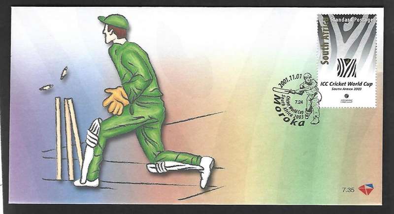RSA FDC - 7.35 - Cricket world cup 2003
