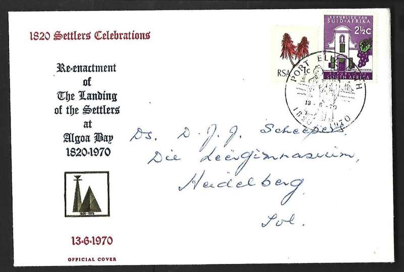 RSA Cover - 1820 Settlers Celebrations