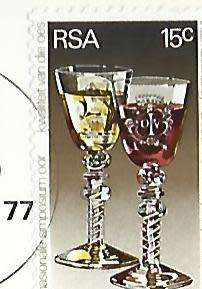 RSA SACC 415a-International wine Symposium-Variety-Missing`DIE` on date stamp card-Extremely scarce