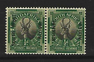 SWA. SACC 67 - 1/2d - Mint hinged pair