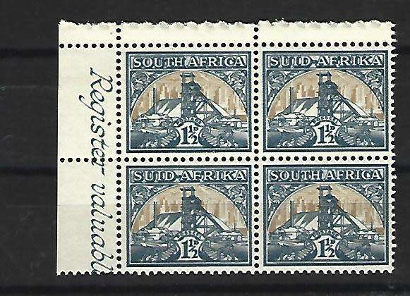 RSA - Union - Block of 4 of booklet 20