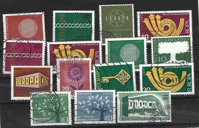 Germany Bundepost - set of used stamps