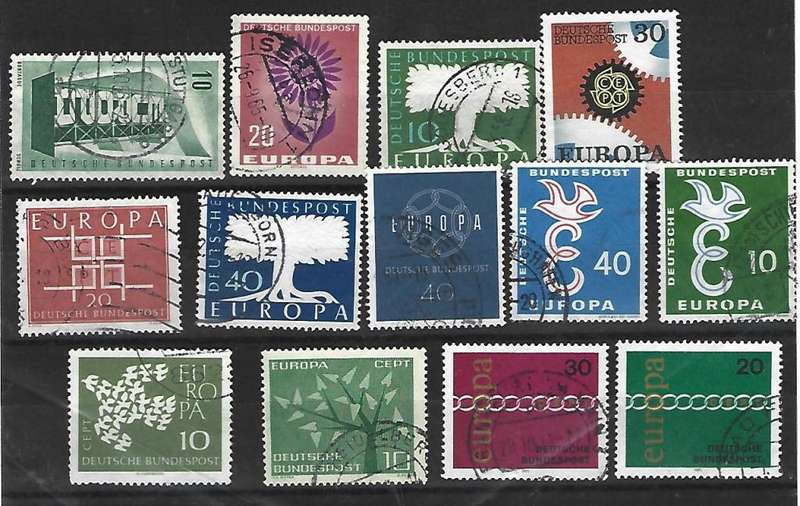 Germany Bundepost - set of used stamps