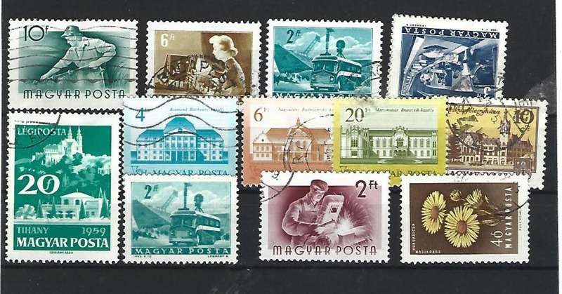 Hungary - set of used stamps