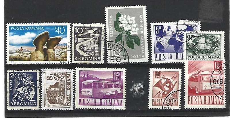 Romania - set of used stamps