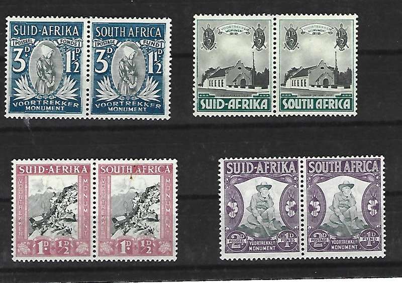Union of SA - SACC 51-54 - Voortrekker memorial fund - Mint Hinged