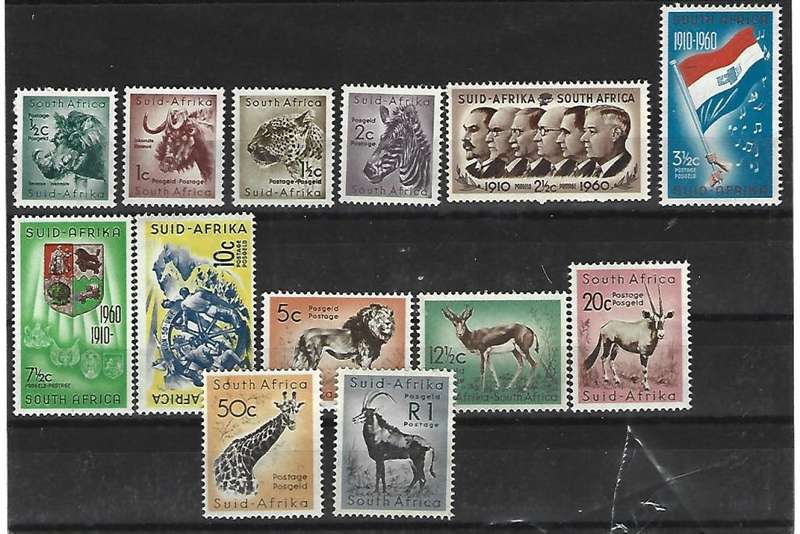 Union of SA - SACC 184-196 -Definitive issue -  Mint hinged