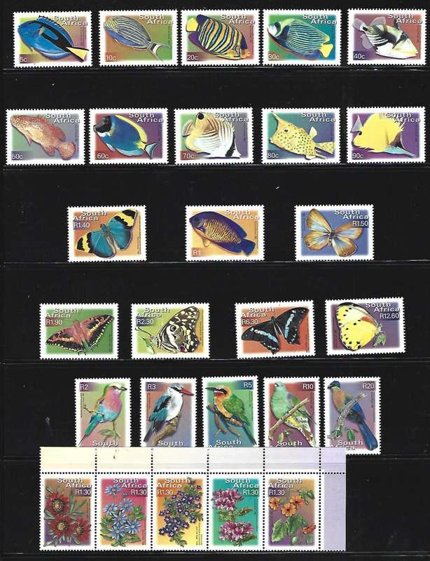RSA - 7th Definitive - Full set of 22 + Setenant strip of 5 - ** Mint