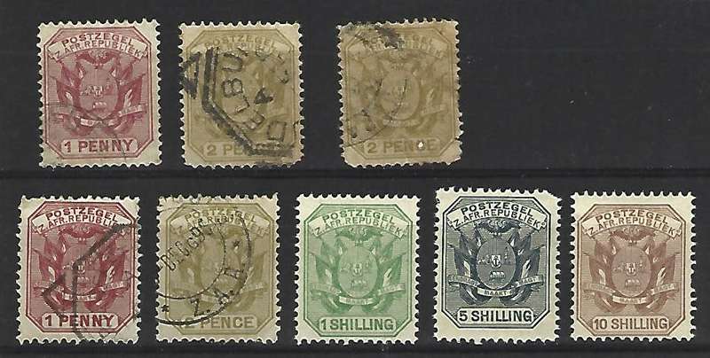 Zuid Afrikaansche Republiek - 1894-1895 -  Mint hinged and cancelled- as per scan