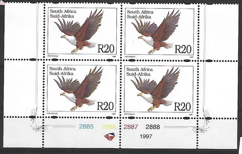 RSA- SACC 1001 - Six Definitive issue - R20 control block- **Mint