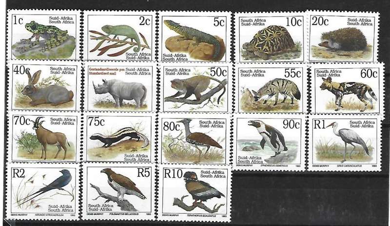 RSA- SACC 825-842 - Six Definitive issue - Full set (Latin)- **Mint