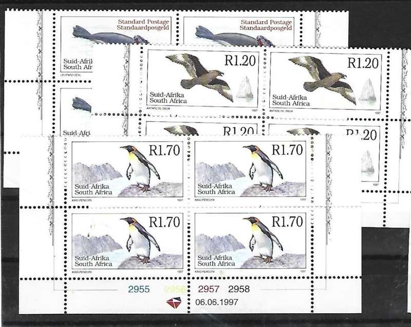 RSA- SACC 1061-1063 - Six Definitive issue - Full set controls- **Mint