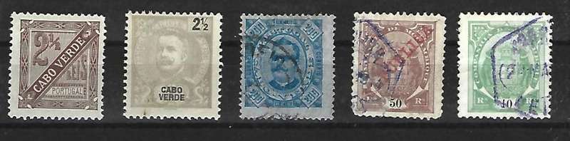 Portugal - Cape Verde - Set of used Stamps - As per scan