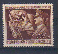 Germany- SG 853- Mint- 1944- 11th Anniv. of 3de Reich