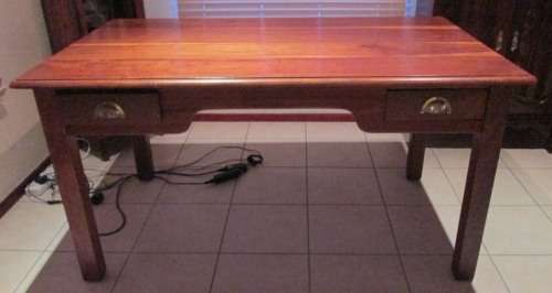 VINTAGE DESK / TABLE WITH 2 DRAWERS