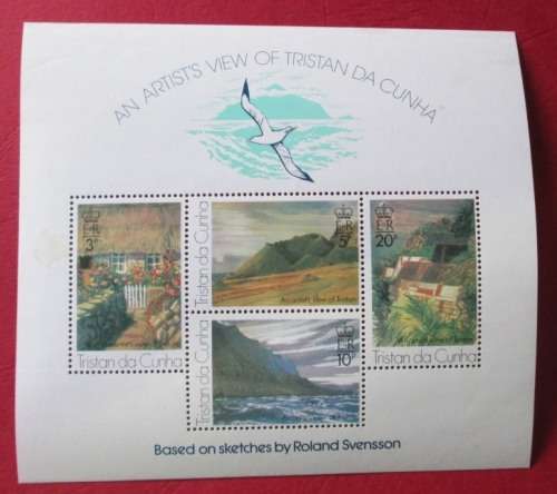TRISTAN DA CUNHA - UNUSED MINIATURE SHEET - AN ARTIST'S VIEW OF TRISTAN