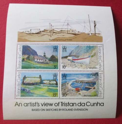 TRISTAN DA CUNHA - UNUSED MINIATURE SHEET - AN ARTIST'S VIEW OF TRISTAN