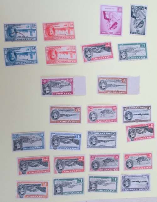 ASCENSION - VARIOUS USED AND UNUSED STAMPS