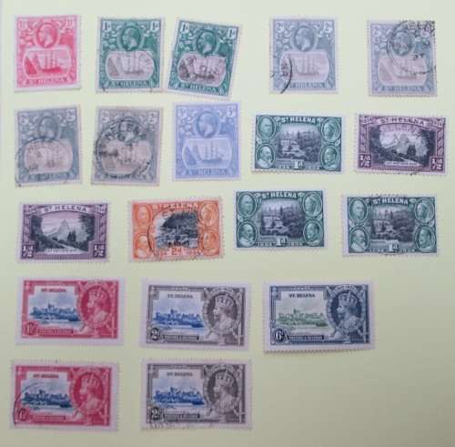 ST HELENA -  VARIOUS USED AND UNUSED STAMPS