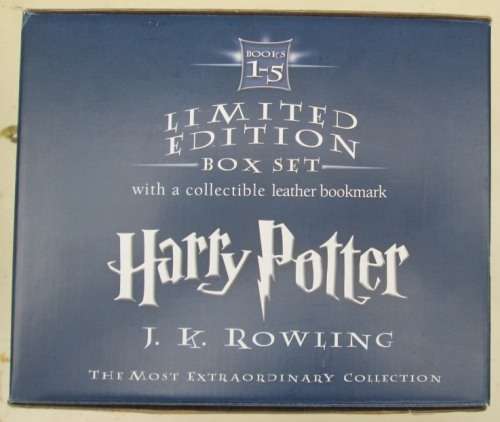 HARRY POTTER BOXED SET OF 5 HARDCOVER BOOKS by JK ROWLING