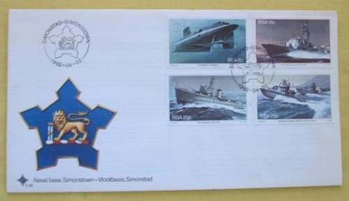 RSA - FIRST DAY COVER 3.36 - NAVAL BASE, SIMONSTOWN - 02/04/1982