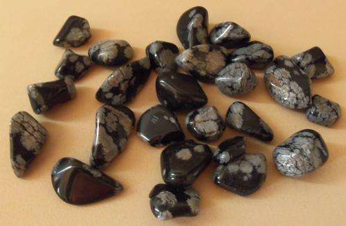 SEMI-PRECIOUS STONES - SNOWFLAKE OBSIDIAN