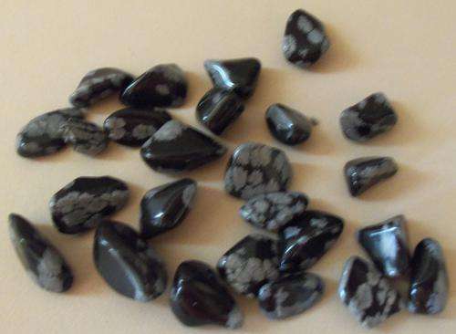 SEMI-PRECIOUS STONES - SNOWFLAKE OBSIDIAN