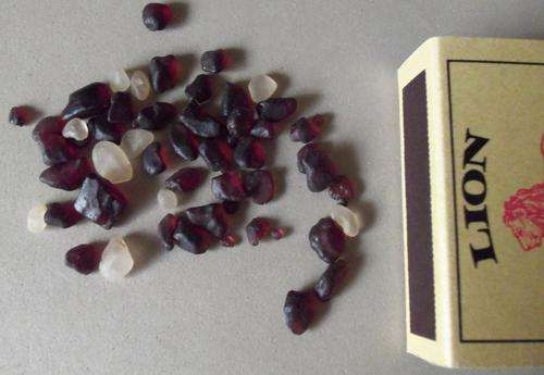 SEMI-PRECIOUS STONES - GARNET (PYROPE) - WALVIS BAY