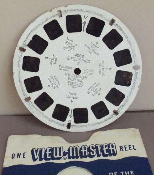 VIEW-MASTER STEREO REELS - STREET SCENES IN OLD JERUSALEM, PALESTINE
