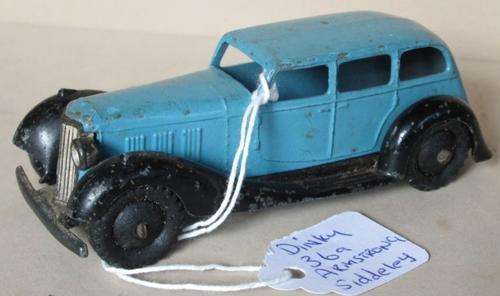 DINKY TOYS No 36a by MECCANO LTD - ARMSTRONG SIDDELEY