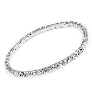 Rose gold Diamante stretch bracelets (3)