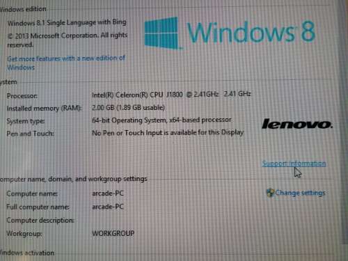 Lenovo Desktop PC H30-00 Celeron J1800 (2.41 GHz)