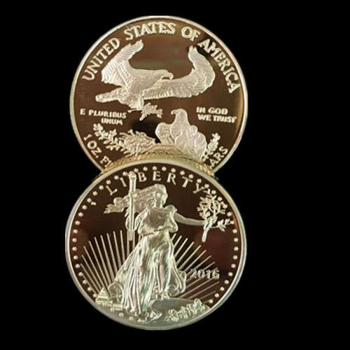 50 DOLLARS 2016 LIBERTY USA EAGLE GOLD CLAD BRASS COIN PROOF